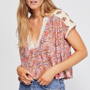 Free People Leilani Print Top
